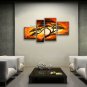 4 Pieces Contemporary Wall Art Landscape Painting Tree Gallery Wrapped