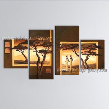 Hand-painted Large Contemporary Wall Art Landscape Painting Ready To Hang