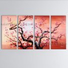 Tetraptych Contemporary Wall Art Landscape Painting Tree Gallery Wrapped