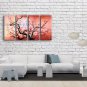 Tetraptych Contemporary Wall Art Landscape Painting Tree Gallery Wrapped