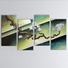 4 Pieces Contemporary Wall Art Landscape Painting Tree Tree Paintings