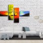4 Pieces Contemporary Wall Art Landscape Painting Tree Tree Paintings