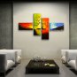 4 Pieces Contemporary Wall Art Landscape Painting Tree Tree Paintings