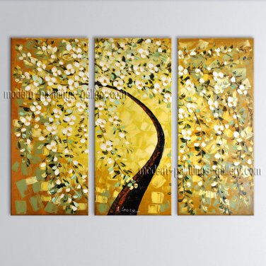 Beautiful Contemporary Wall Art Landscape Painting Tree Oil On Canvas