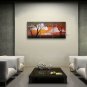 Triptych Contemporary Wall Art Landscape Painting Tree Gallery Wrapped