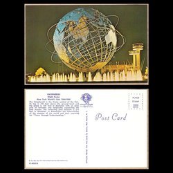 Unisphere Night Scene, 1964 NY World's Fair, Postcard