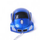 Car Shape USB Optical Mouse Blue