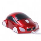 Car Shape USB Optical Mouse red