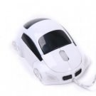Car Shape USB Optical Mouse White