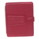 Custom elegant design leather case for Apple iPad Red