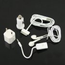 5 in 1 Travel Kit Charger for Apple iPod iPhone 4G 3G 3GS White