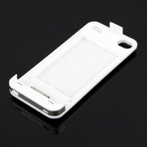 Rechargeable 1350 mAh External Battery Charger Case for Apple iPhone 4 4S Silver