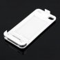 Rechargeable 1350 mAh External Battery Charger Case for Apple iPhone 4 4S Silver