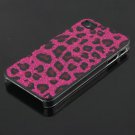Hot Pink Leopard HARD CASE COVER for Apple iPhone 4 4G