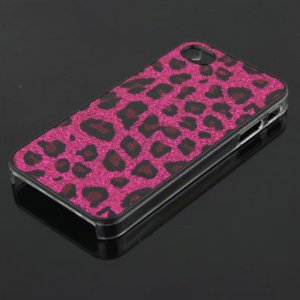 Hot Pink Leopard HARD CASE COVER for Apple iPhone 4 4G