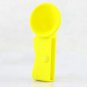 Silicone Horn Stand Amplifier Speaker for iPhone 4G YLW