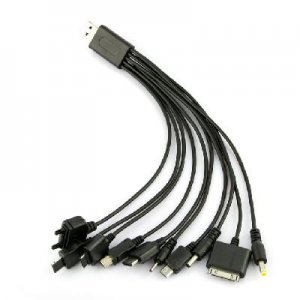 10 In 1 USB Mobile Charger Cable for Cell phone/PDA/ MP3/PSP