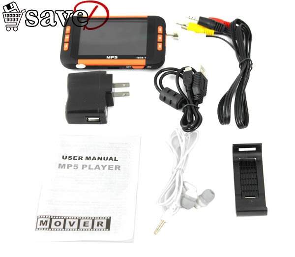 (MP3, MP4, MP5 in one unit) MP6 Player with 3.5 Inch LCD Screen + ISDB