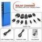 3 Solar Chargers and Batteries with Dual Charging Panels