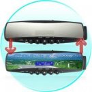 Bluetooth Car Rearview Mirror (MP3 Player, FM Radio, Mini-LCD)