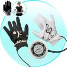 Electronic Piano Gloves with Musical Fingertips