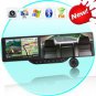 Bluetooth Rearview Mirror with Built-in GPS Navigation and 720P HD DVR (5 Inch HD Touchscreen)