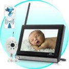Monitor Buddy - Wireless Widescreen 7 Inch LCD Baby Monitor with Night Vision Camera
