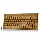 Handcrafted Wireless Bamboo Keyboard - Eco-Friendly
