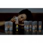 LED Candles with Charging Dock "Cozy LEDs" - 12x LED Candles, 12x Candle Holders, Flickering Effect