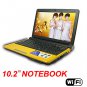 Netbook PC 10.2" D425 CPU 160GB HDD Yellow Color