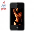 I9+++ Quad Band Touch Mobile Phone with Java White