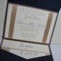 Wedding Invitations, Pocket fold, Layered, Handmade, Sample, by ohsosweetprints on eCRATER