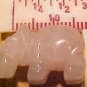 Hippo Carved Rose Quartz Gemstone Bead