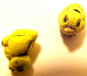 Bee 4 Sitting Raku Pottery Bead