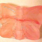 Butterfly 10 Pinkish Red Color Glass Beads