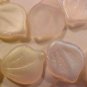 Leaves Drop 25 Pink Matte AB Glass Beads