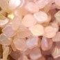 Leaves Drop 25 Pink Matte AB Glass Beads