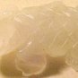 Lizard Carved Pink Rose Quartz Gemstone Bead