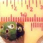 Ladybug 4 Purple Porcelain Beads