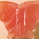 Butterfly Carved Cherry Quartz Gemstone Bead