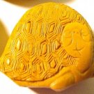 Turtle Cinnabar Mustard Style Bead