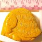 Turtle Cinnabar Mustard Style Bead