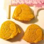 Turtle Cinnabar Mustard Style Bead