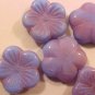 Flower Open 25 Pink and Blue 5 Petal Beads