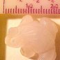 Frog Carved Pink Rose Quartz Gemstone Bead