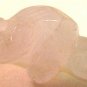 Frog Carved Pink Rose Quartz Gemstone Bead