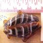 Fish 12 Large Purple Lampworked Beads
