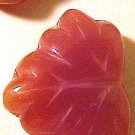 Leaves Maple 25 Reddish Brown Glass Beads