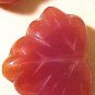 Leaves Maple 25 Reddish Brown Glass Beads