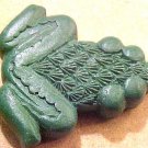 Frog Cinnabar Style Green Bead